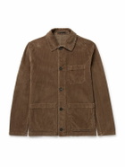 Incotex - Cotton-Blend Corduroy Chore Jacket - Brown