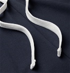 Ermenegildo Zegna - Slim-Fit Fleece-Back Stretch-Cotton Jersey Sweatpants - Storm blue