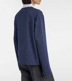 Miu Miu Striped jacquard cotton jersey T-shirt