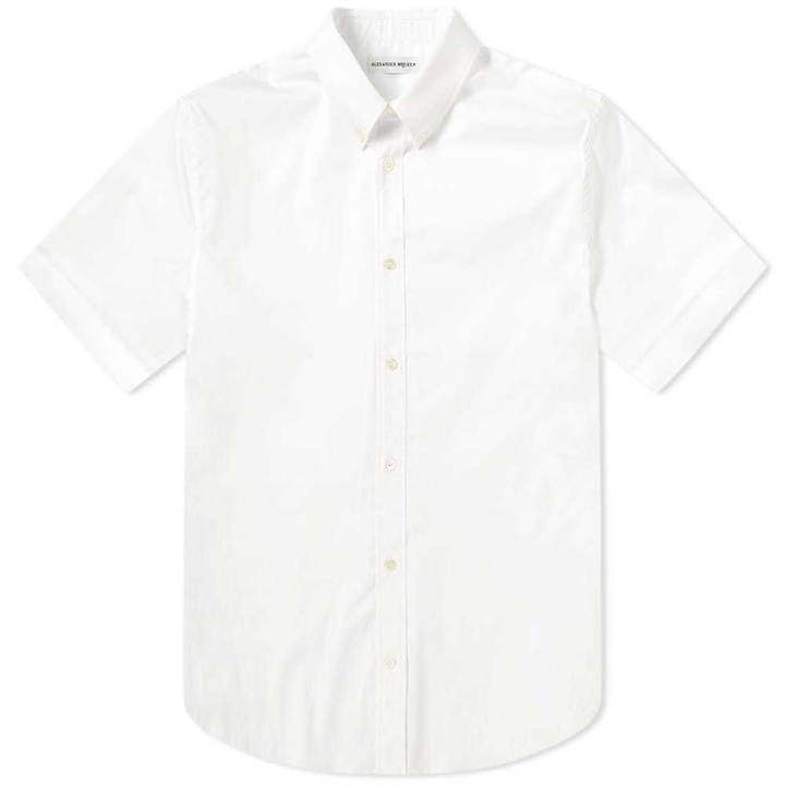 Photo: Alexander McQueen Short Sleeve Cuffed Shirt White