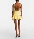 Rabanne Cutout layered ruffled minidress