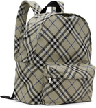 Burberry Taupe Check Backpack