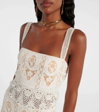 Johanna Ortiz Embroidered voile top