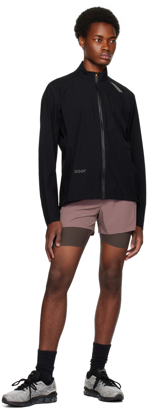 Men's Marathon Shorts | Black Purple