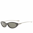 Gentle Monster Crepe Sunglasses in Black/Black 