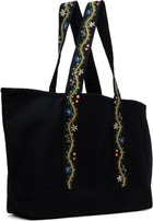 Bode Black Alpineflower Tote