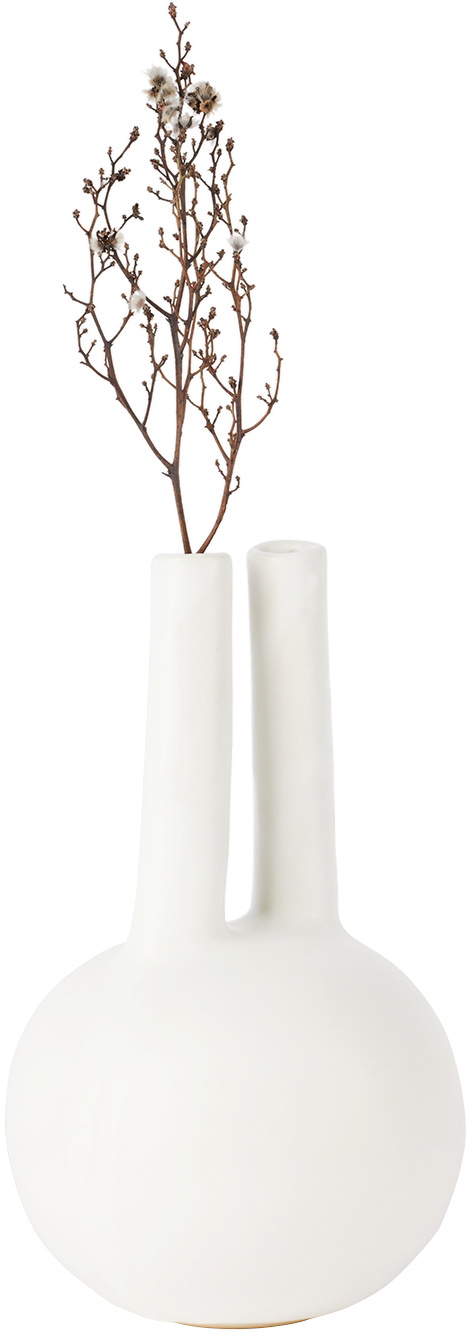 Soft Skills SSENSE Exclusive White Castor/Pollux Vase