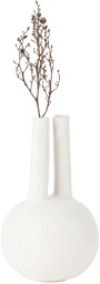 Soft Skills SSENSE Exclusive White Castor/Pollux Vase