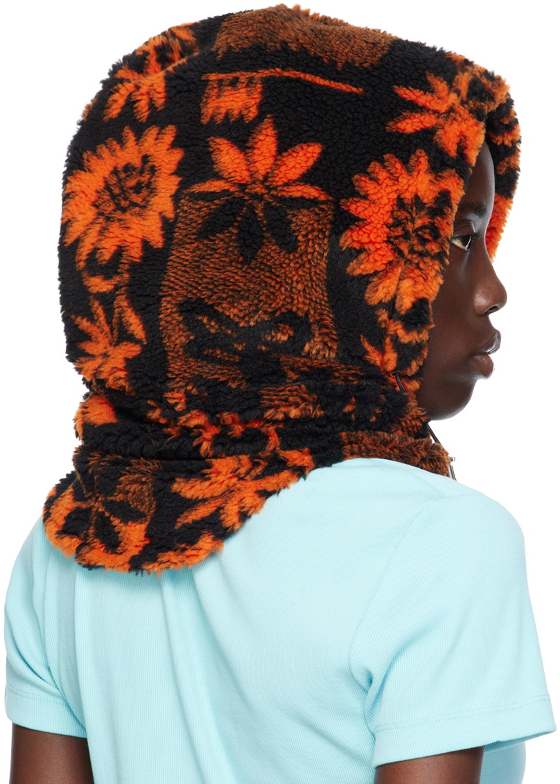 Chopova Lowena Black & Orange Hood Beanie Chopova Lowena