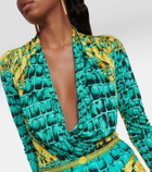 Versace Draped jersey bodysuit