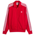 Adidas Firebird Track Top in Better Scarlet/White