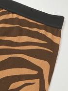 TOM FORD - Zebra-Print Stretch-Cotton Boxer Briefs - Brown