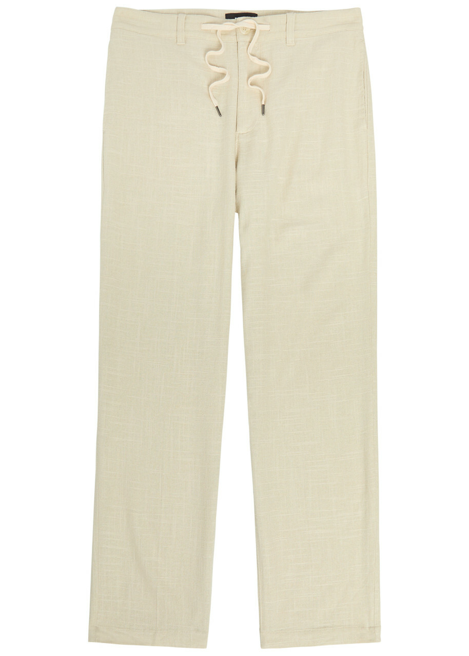 Paige Tiano Straight-leg Trousers Cream