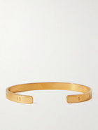 Maison Margiela - Logo-Engraved Gold-Plated Cuff - Gold