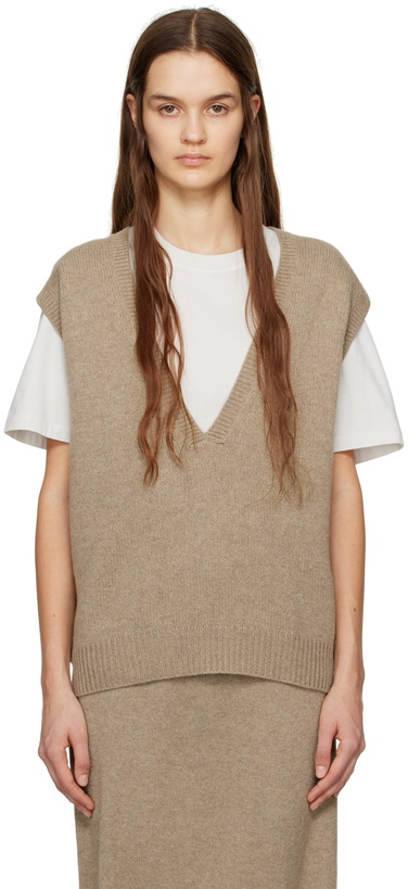 Photo: LISA YANG Beige 'The Linn' Vest