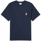 Maison Kitsuné Men's Speedy Fox Patch Comfort T-Shirt in Ink Blue