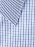 Canali - Slim-Fit Checked Cotton-Poplin Shirt - Blue