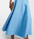 Oscar de la Renta Belted wool-blend maxi dress