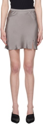 ANINE BING Gray Chrisly Miniskirt