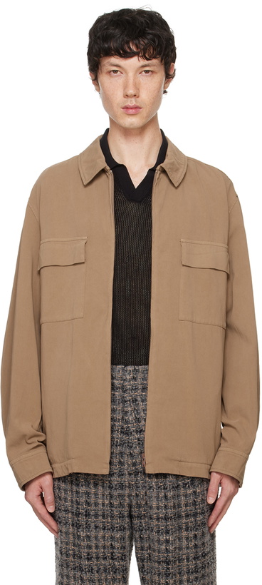 Photo: ATON Beige Cotton Jacket