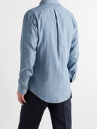 POLO RALPH LAUREN - Button-Down Collar Cotton-Chambray Shirt - Blue