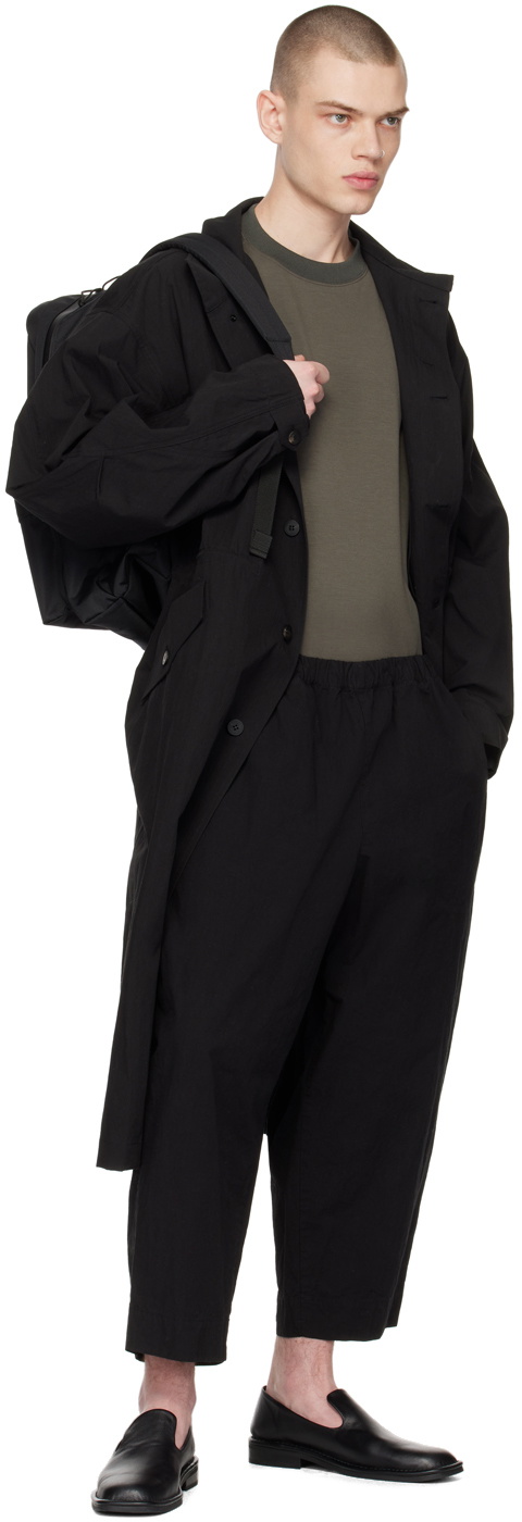 N.Hoolywood Black Elasticized Trousers N.Hoolywood