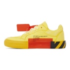 Off-White Yellow and Red Low Vulcanized Sneakers