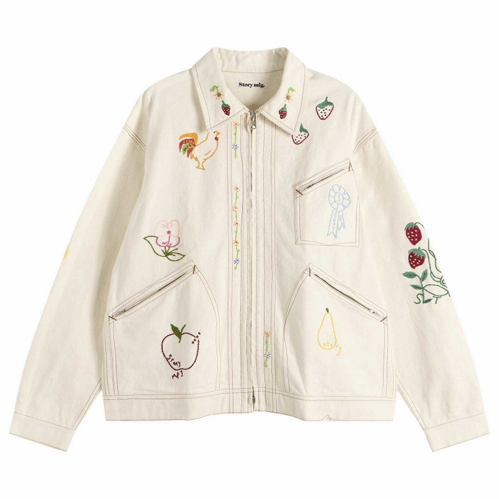 Photo: Story mfg. Women's Hand Embroidered Amba Jacket in Folk