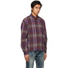 John Elliott Purple Hemi Oversized Shirt