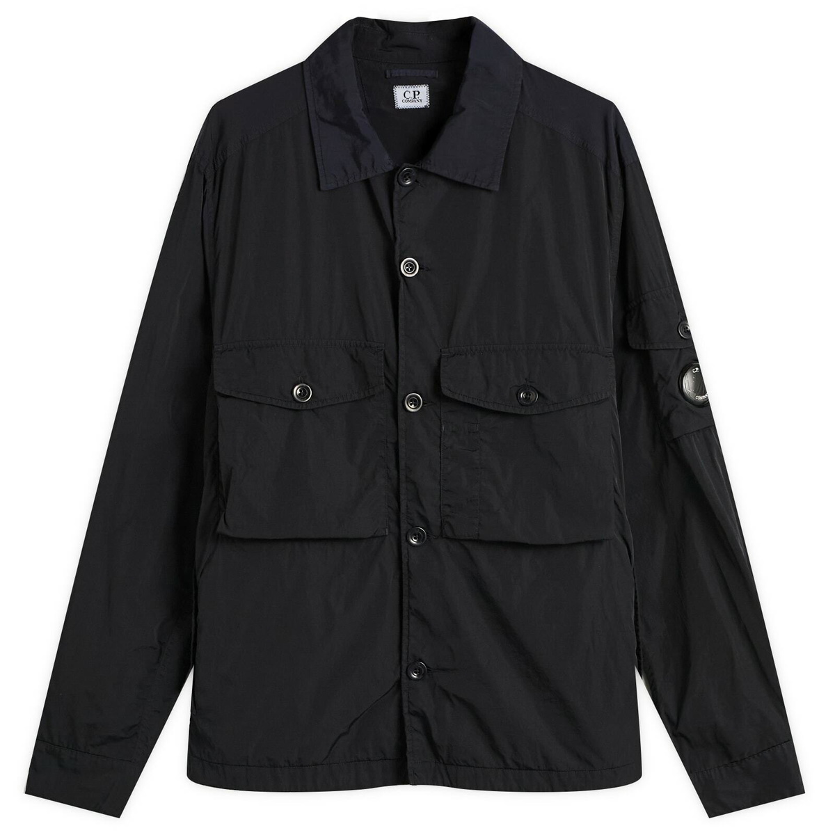 C.P. Company nylon shirt jacket 黒 Sサイズ C.P. Company Men's Flatt Nylon Zip Overshirt in Black C.P. Company