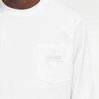 Napapijri Men's Long Sleeve Pocket T-Shirt in Bright White