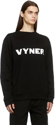 Vyner Articles Black Logo Print Sweatshirt