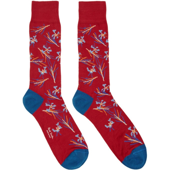 Photo: Paul Smith Red and Blue Cypress Socks