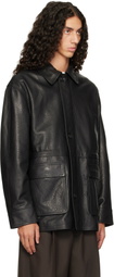 Arma Black Mavis Leather Jacket