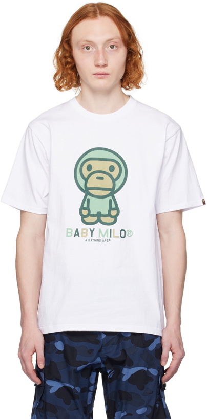 Photo: BAPE White Colors Baby Milo T-Shirt