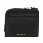 Paul Smith Men's Zip Stripe Wallet in Black