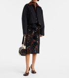 Plan C Cropped twill jacket
