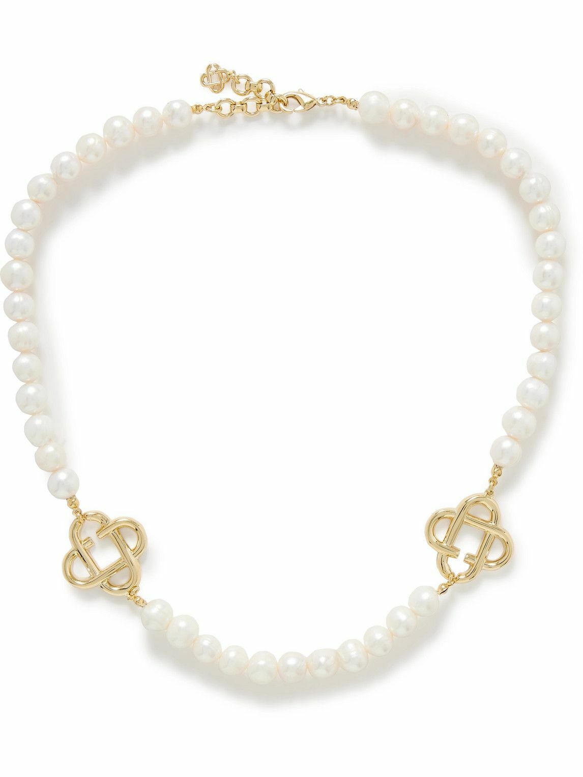 Photo: Casablanca - Medium Gold-Plated Pearl Necklace