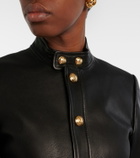 Nili Lotan Hadley cropped leather jacket