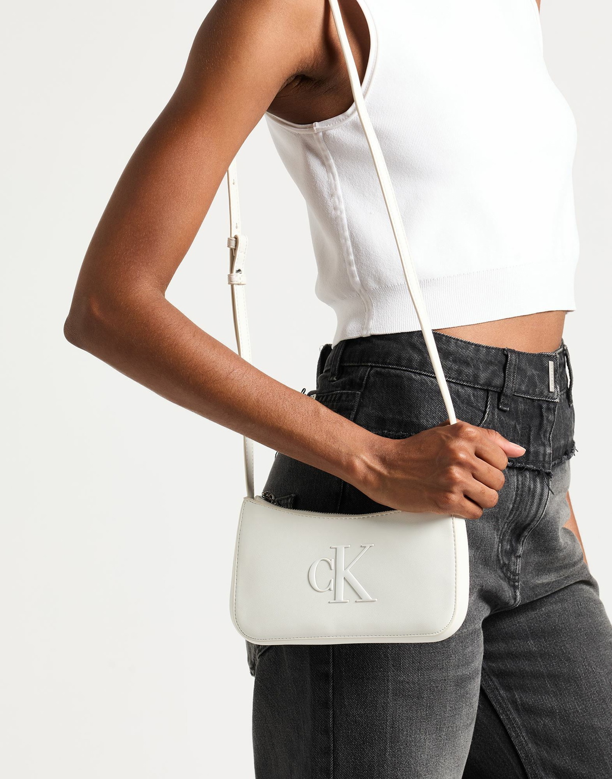 Calvin Klein Womens Cross-body bag Ivory