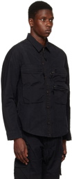 NEMEN® Black Tats Zipped Parachute Shirt