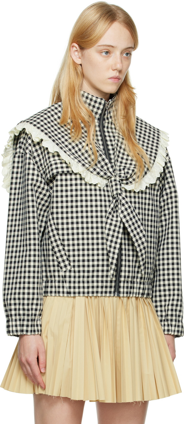 Shushu/Tong White & Black Sailor Collar Jacket Shushu/Tong
