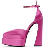 Versace Pink Aevitas Platform Heels