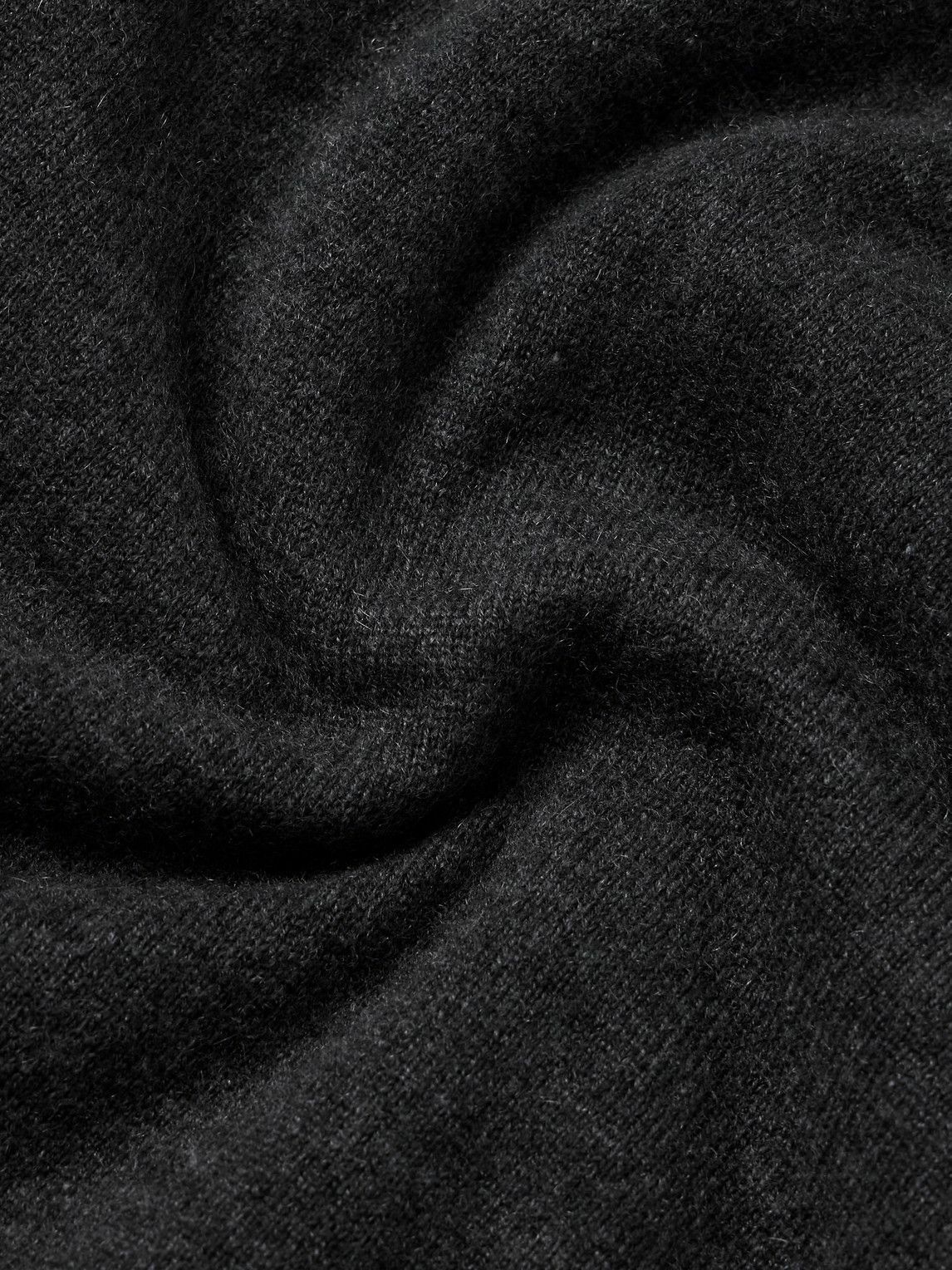 Derek Rose - Finley Cashmere Half-Zip Sweater - Black