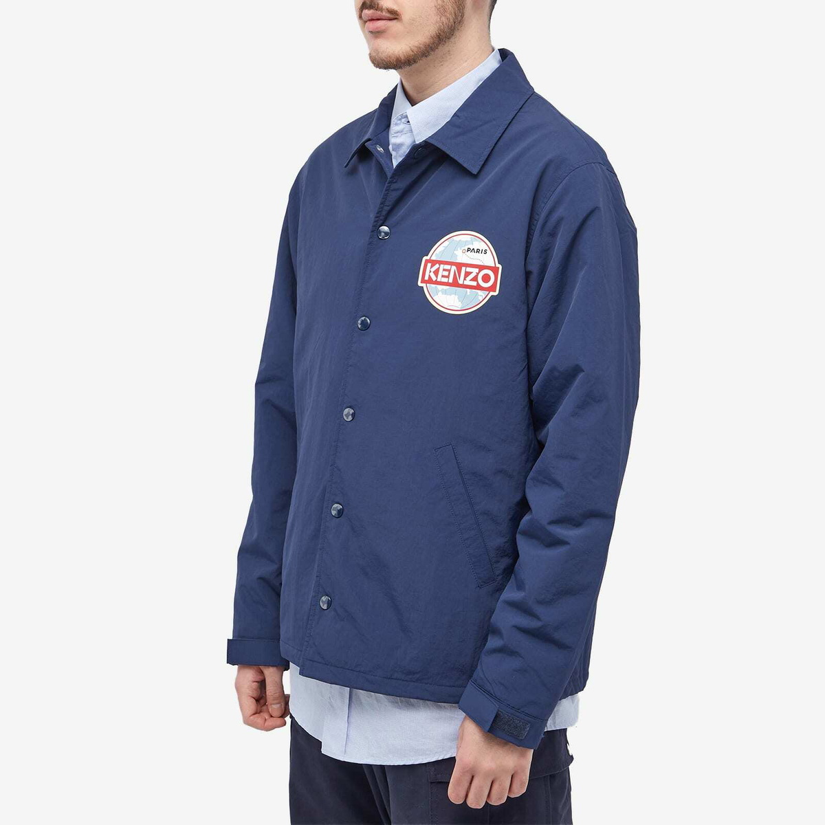 Kenzo Paris Men's Kenzo Globe Padded Coach Jacket in