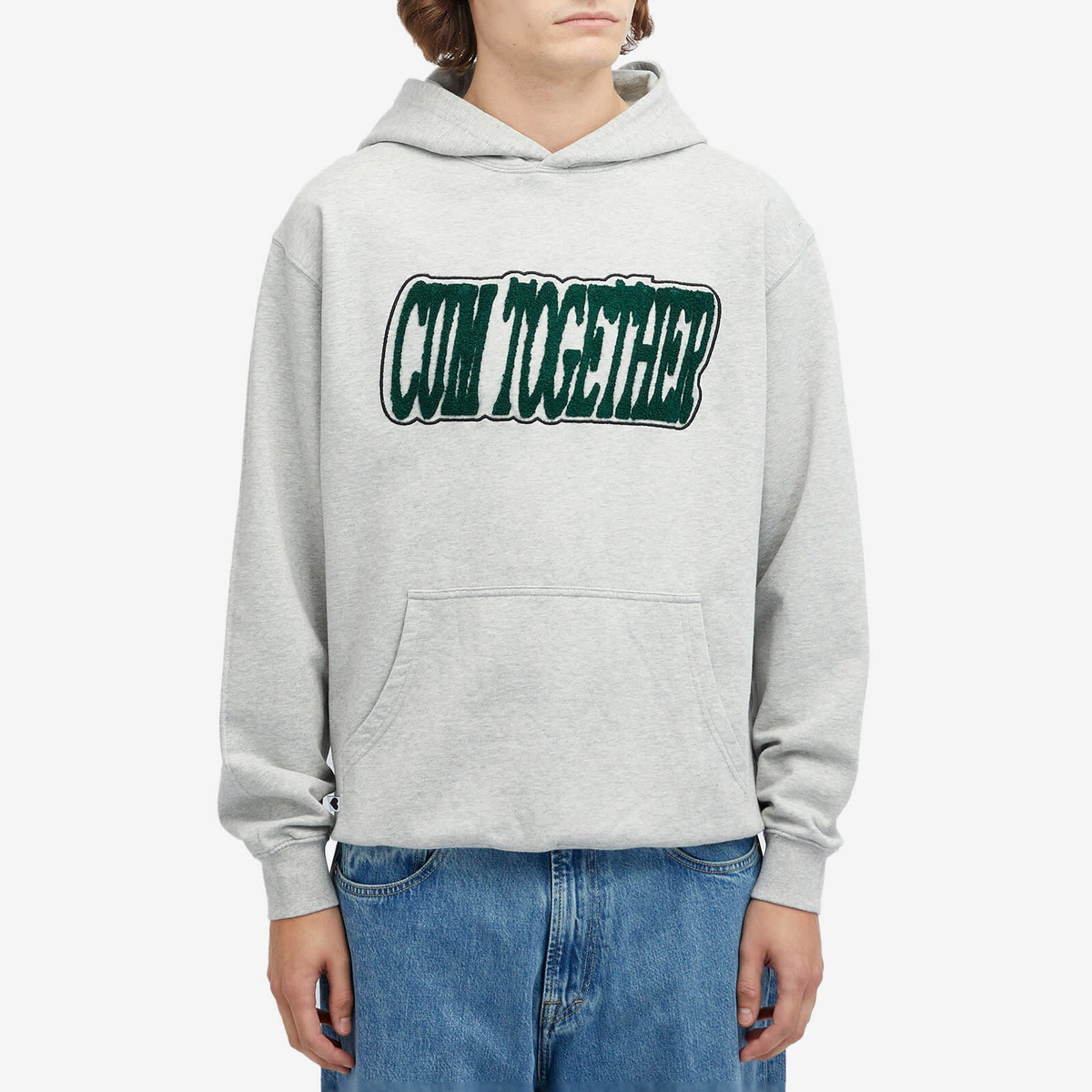 Carne Bollente Men's Together With A Twist Hoodie in Grey