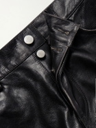 Enfants Riches Déprimés - Tommy Tonsil Straight-Leg Leather Trousers - Black