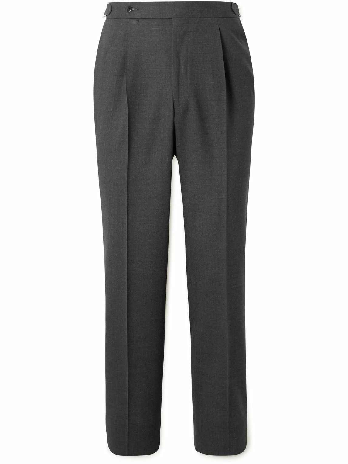 Stòffa - Tapered Pleated Wool Trousers - Gray STÒFFA