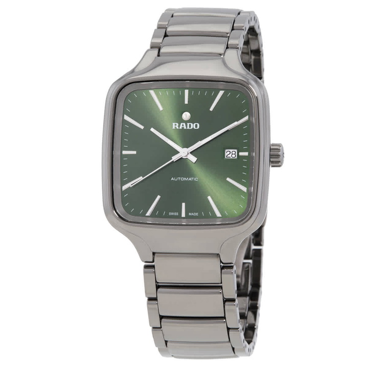 Photo: Rado True Square Automatic Green Dial Unisex Watch R27077312