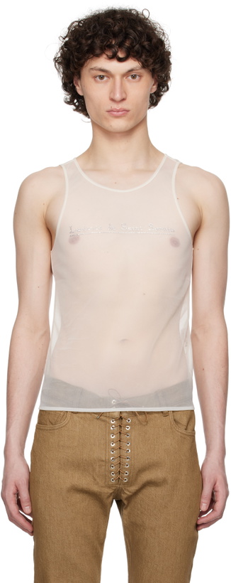 Photo: Ludovic de Saint Sernin White Crystal Tank Top